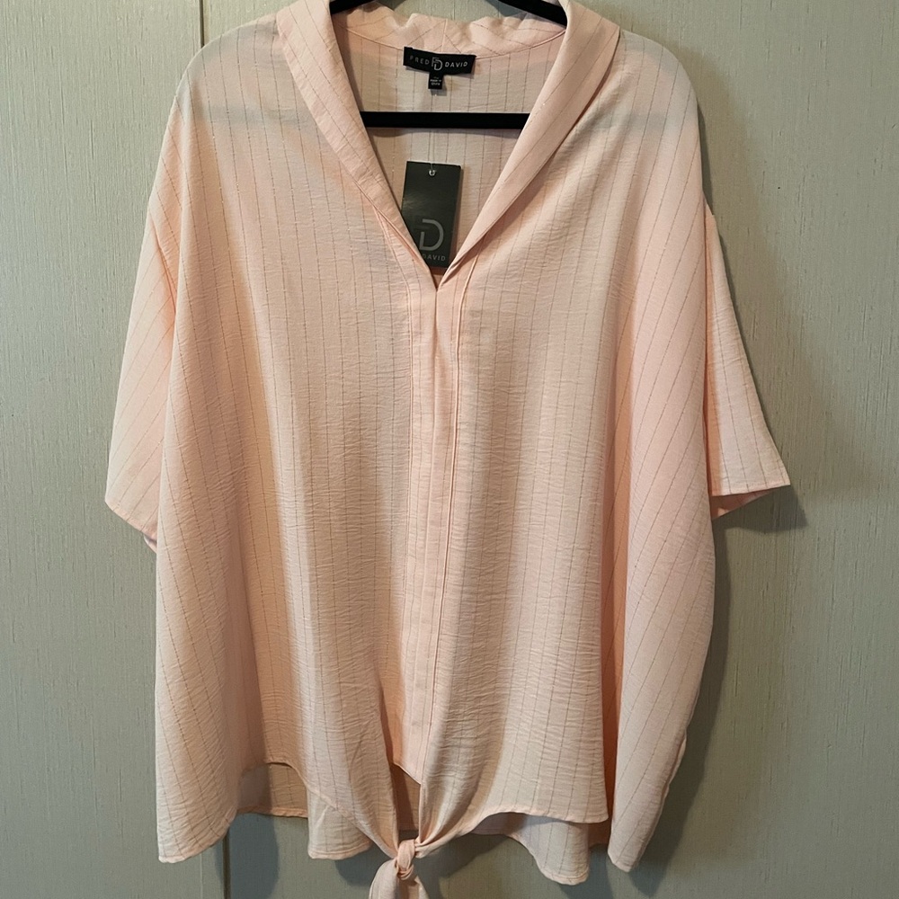 Fred David Women's Light Peach/Coral Top